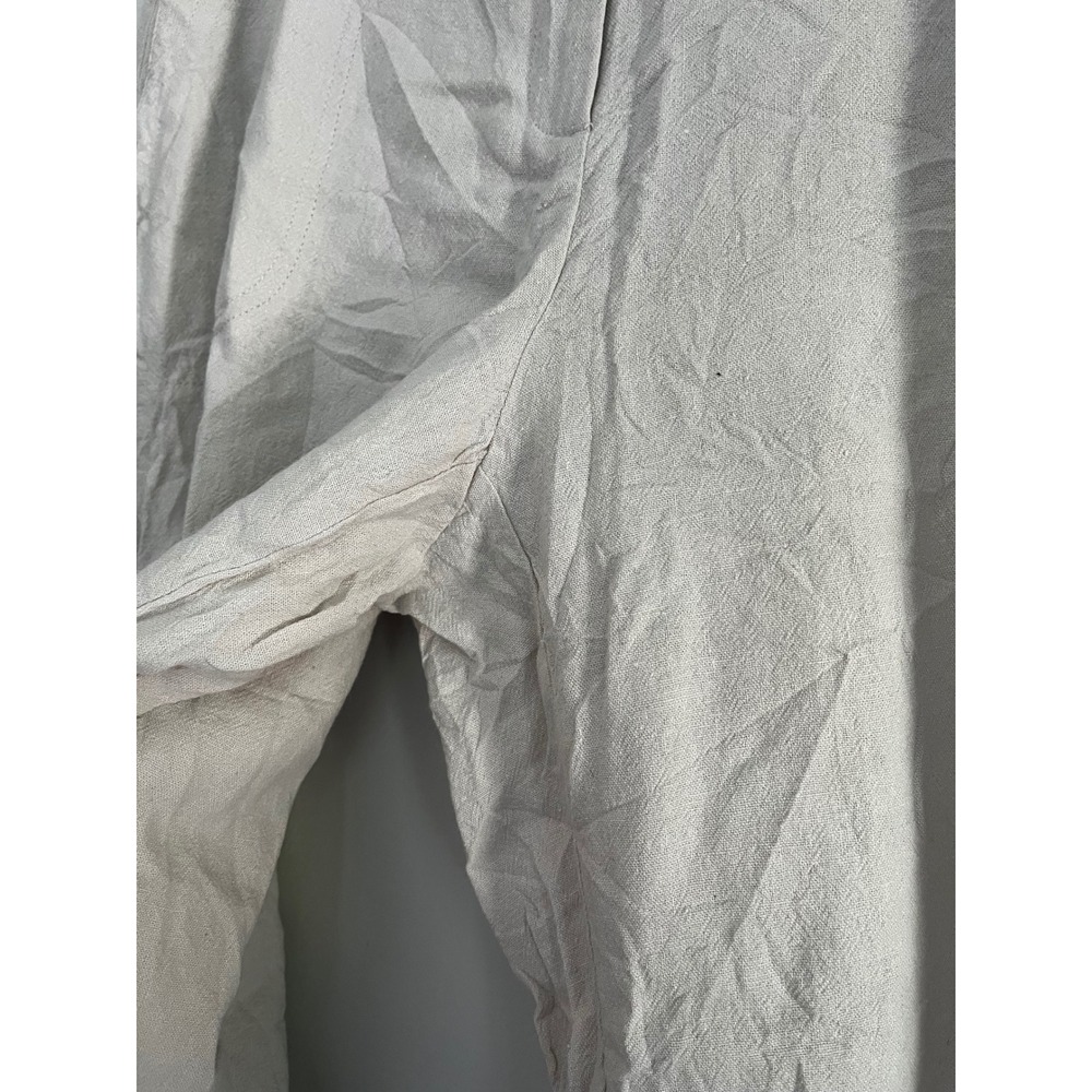 J. Jill Pure Linen Cropped Pants Sea Salt Beige Petite Large LP NWT 062072 - Picture 5 of 15